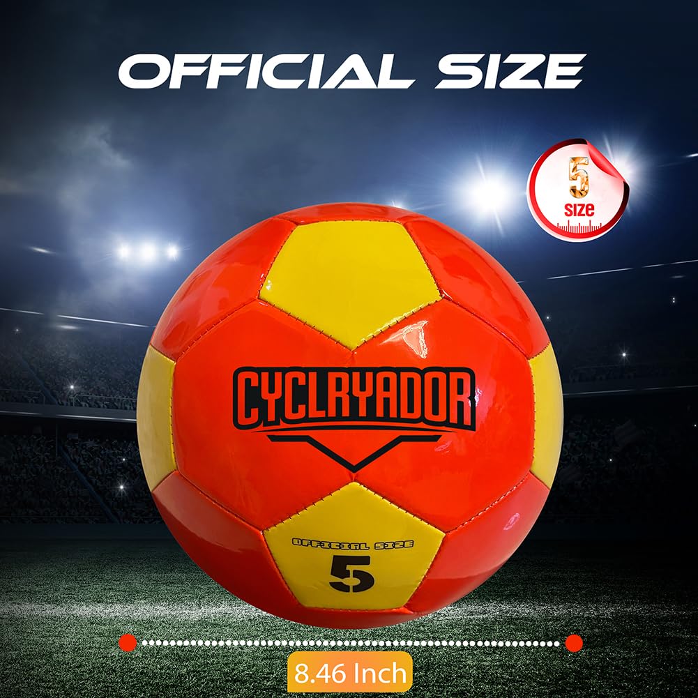 Cyclryador LED-illuminate ball activates on kick for after-dark visibility