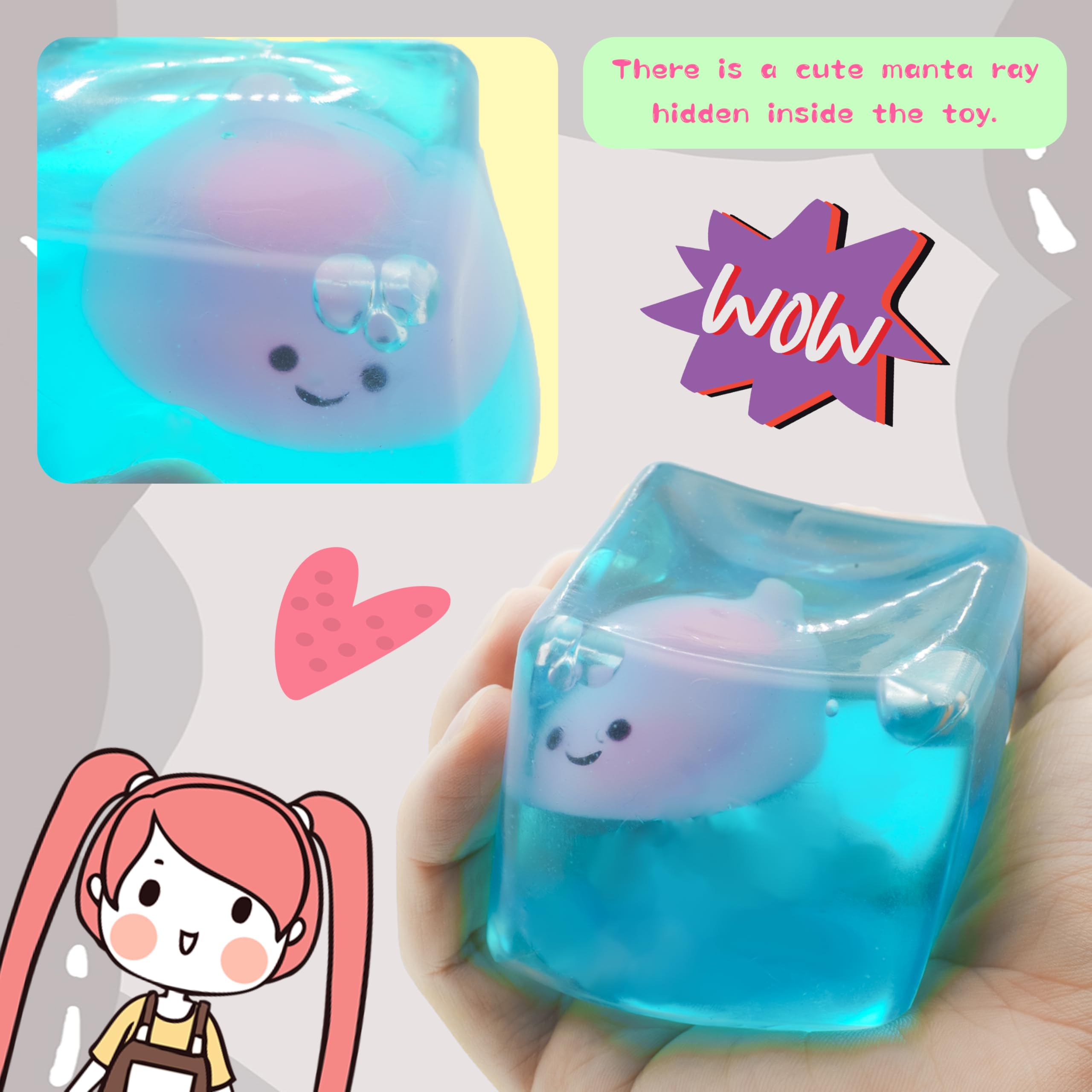CYICTOY Stress Cube Christmas or birthday gift with glow feature.