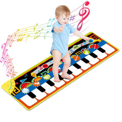 Cyiecw Piano Mat close-up keys showing soft surface for toddlers
