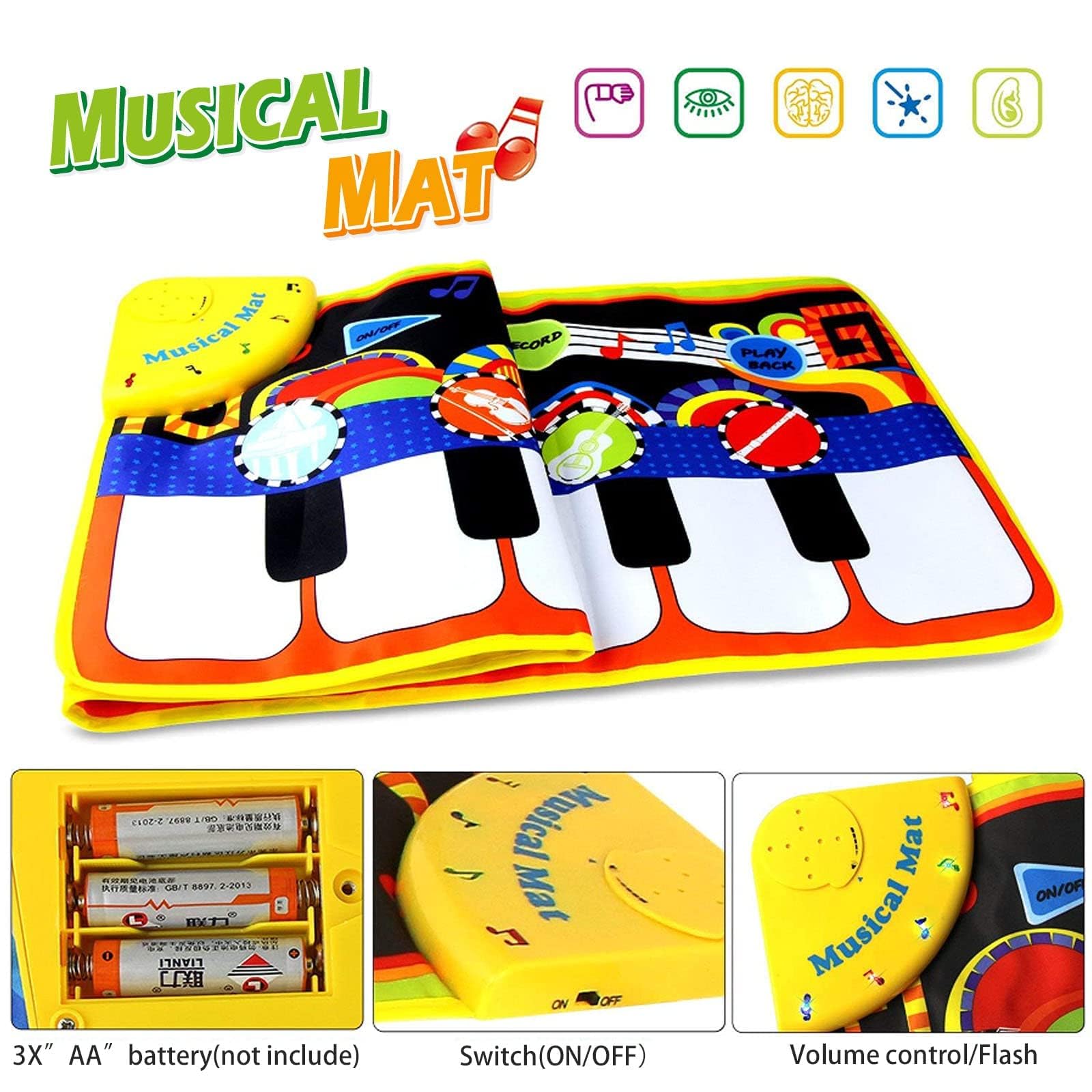 Cyiecw Piano Mat kids dancing during musical play