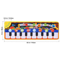 Cyiecw Piano Mat size 110x36cm offers spacious play area