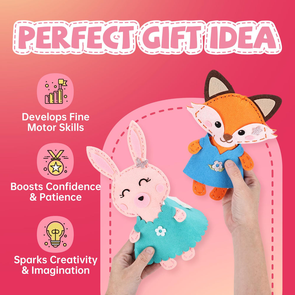 Cymbana Raccoon buddy sewing kit helps kids learn basic knots while crafting