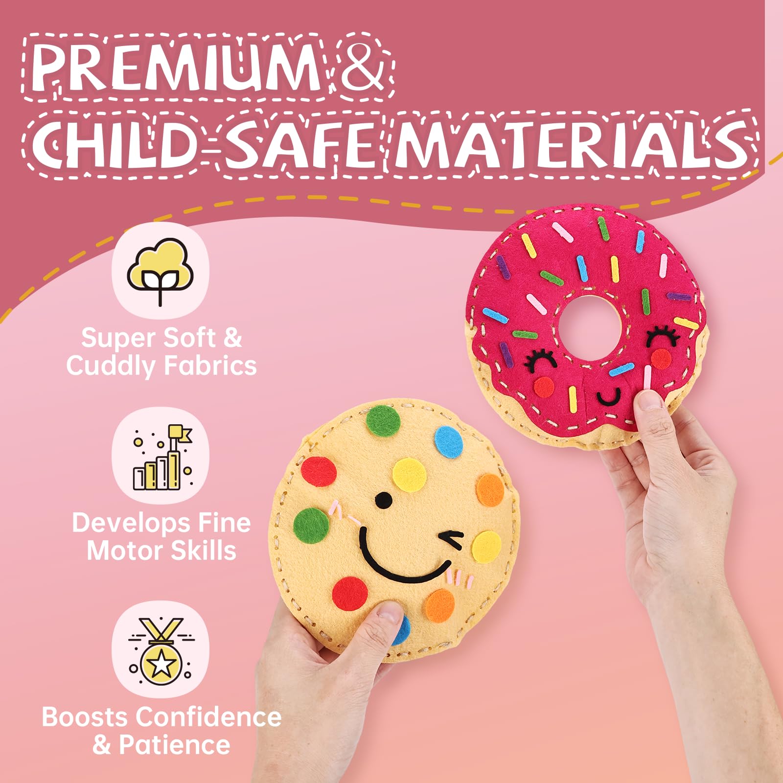 Cymbana Kids Sewing Kit ice cream project—creative play and craft pride.