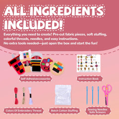 Cymbana Kids Sewing Kit soda project—engaging mini craft for dexterity.