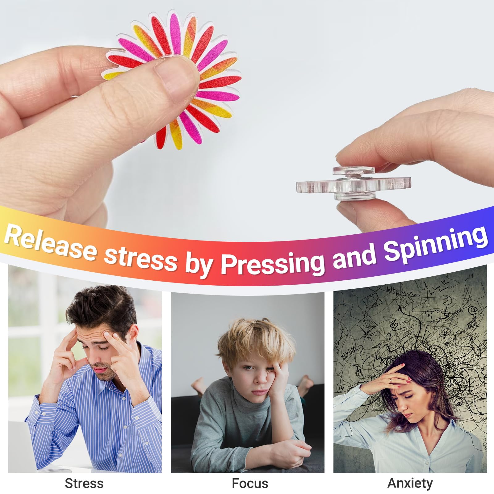 Cymeray spinner with rounded edges for safe, comfortable play.