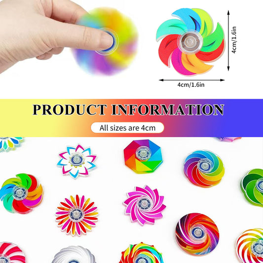Cymeray mini fidget spinner with rotating patterns for visual stimulation and focus.