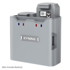 CYNOVA DJI Mini 4K Battery Charger back view with dual battery ports.