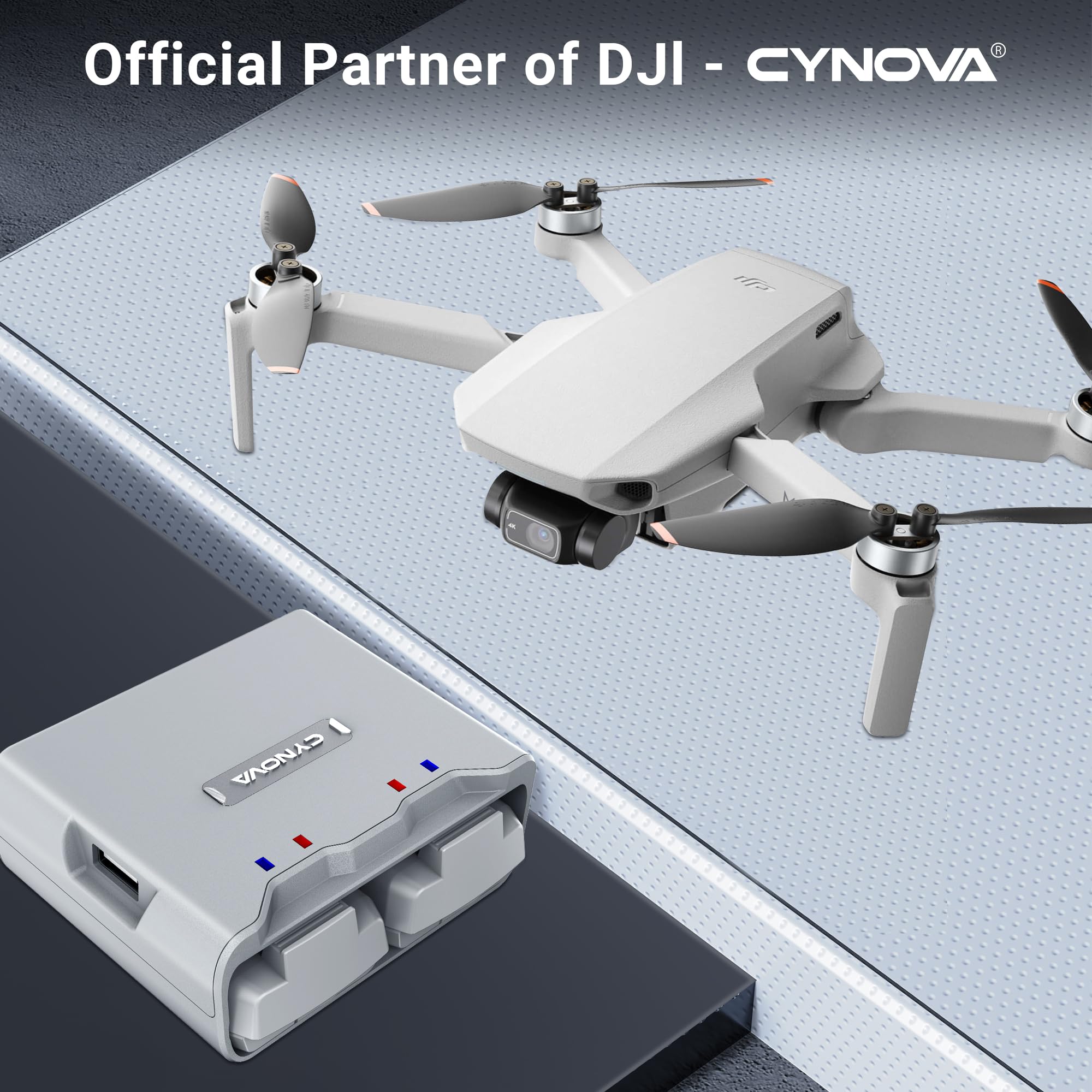 CYNOVA DJI Mini 4K Battery Charger safety features protect against faults.