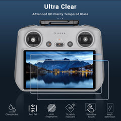 CYNOVA DJI RC2 screen protector with 2.5D arc corners guards edges from chips