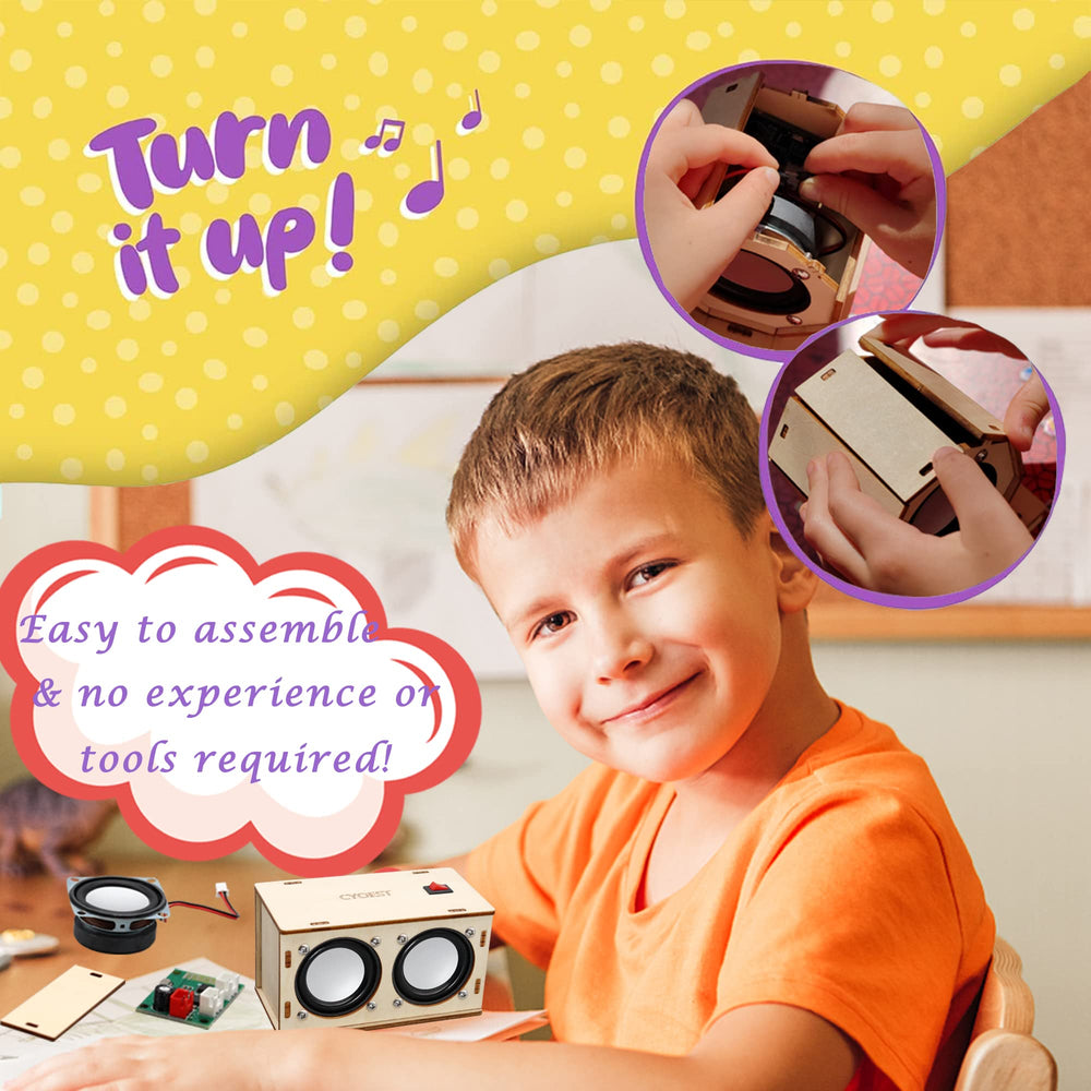 CYOEST Bluetooth board and components emphasize safety and beginner-friendly electronics.