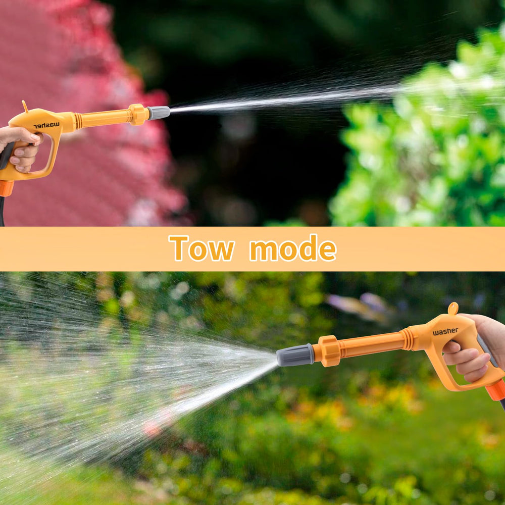 CZOALX sponge, scraper, and rag tools for pretend car washing tasks.
