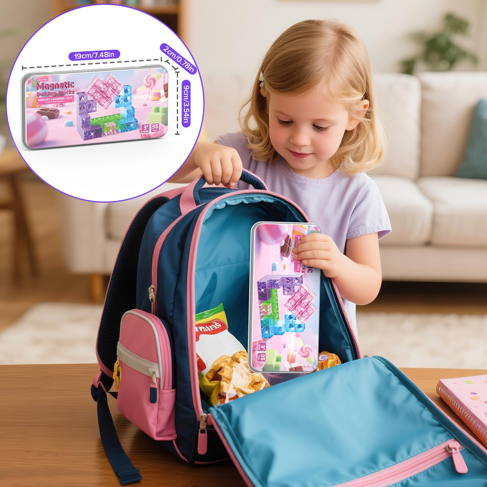 CZCUUDZ colorful patterns and castles spark creative storytelling during play