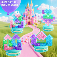 CZCUUDZ kids building castle demonstrates imaginative construction and fine motor skills