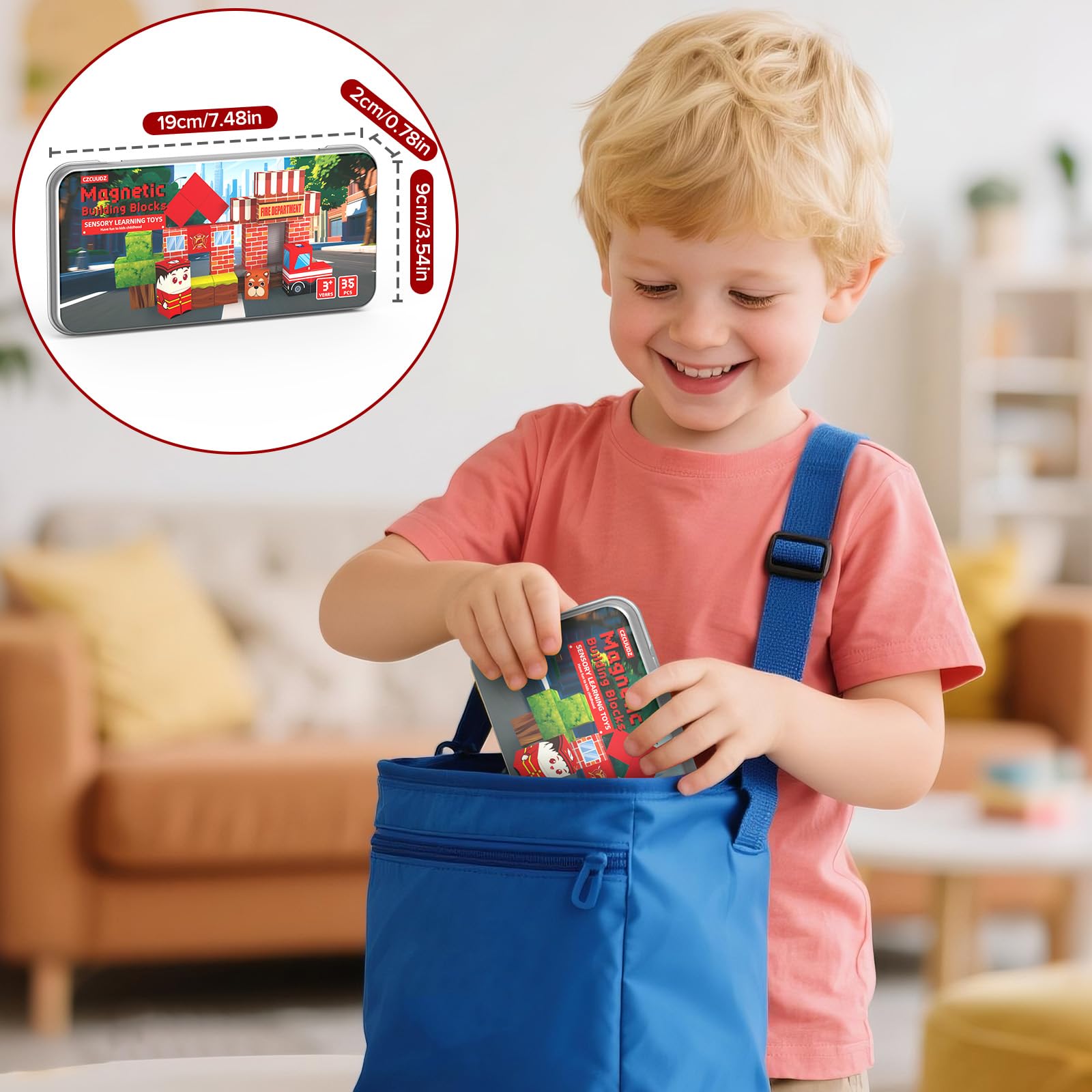 CZCUUDZ storage box doubles as a playful base and a gift-ready box