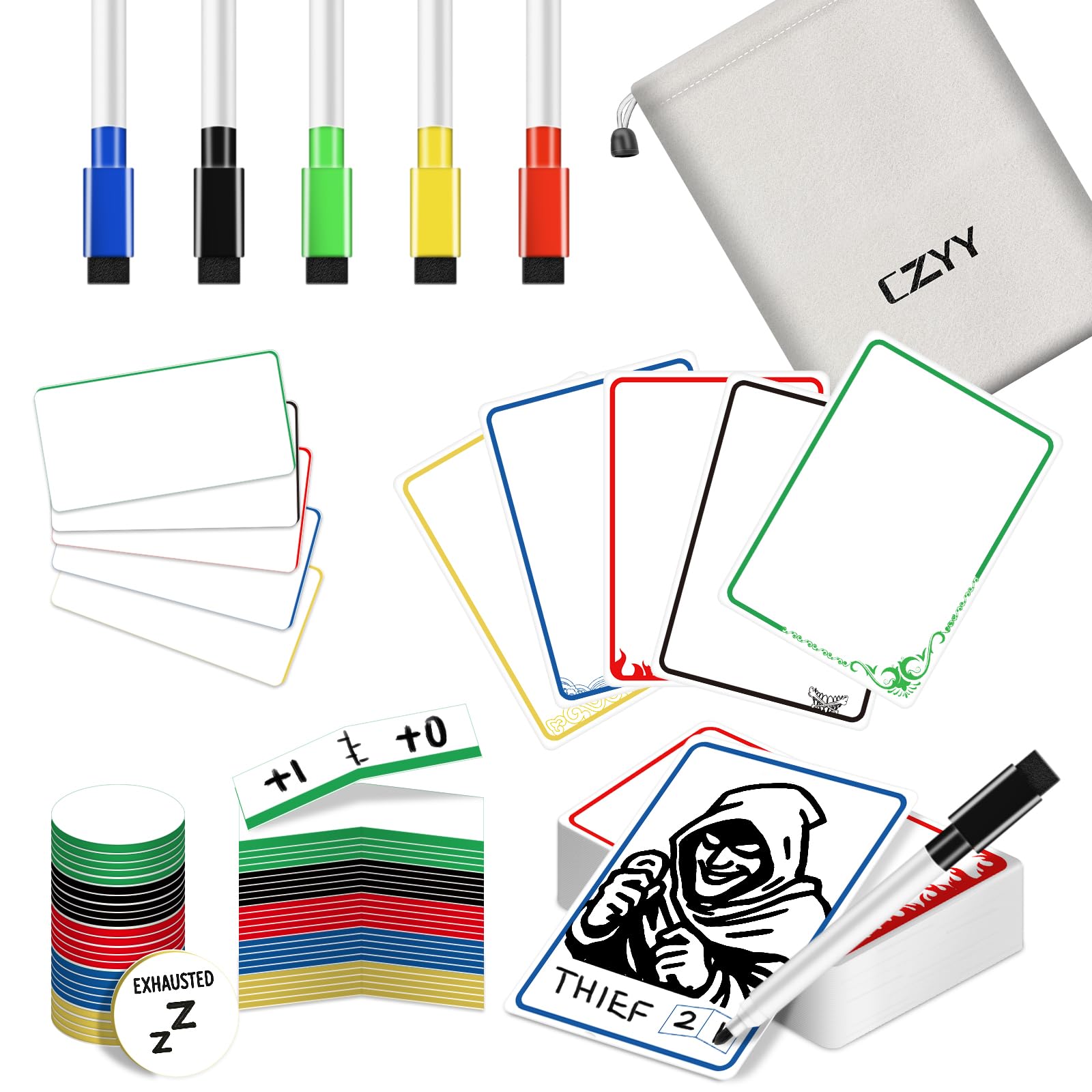 CZYY all-in-one dry erase proxy cards for fast battlefield tracking