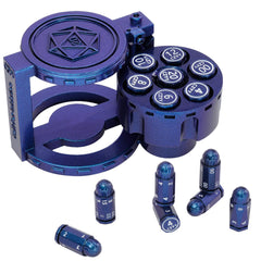CZYY bullet D20 blue dice for cinematic D&D combat and quick damage checks.