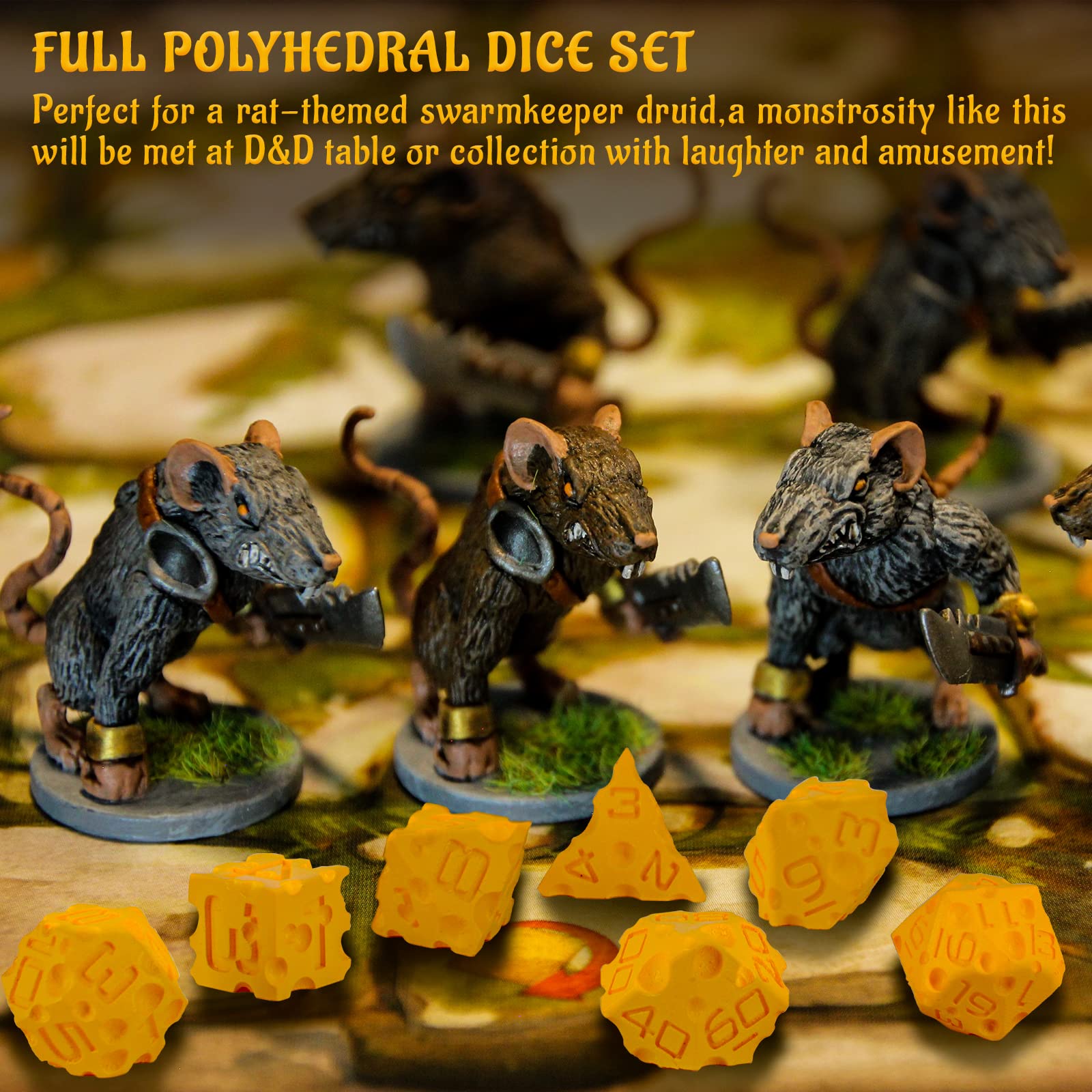 CZYY Cheese Dice D00: classic percentile with tactile appeal