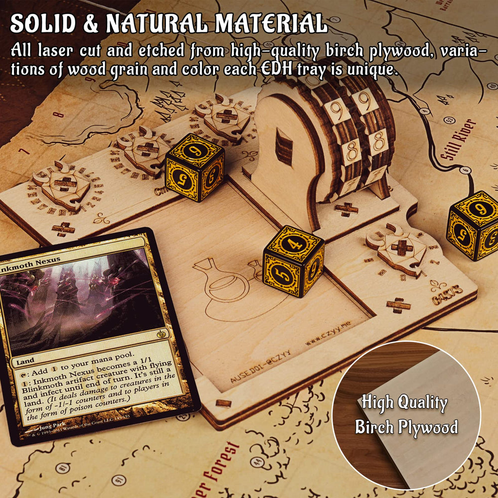 CZYY commander cast tracker tray offers quick reference during battles.