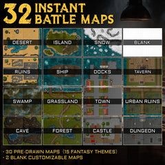CZYY DND Battle Map Book scene tokens enable dynamic terrain changes