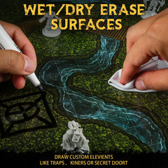 CZYY DND Battle Map Book provides wet/dry erase surfaces for on-the-fly edits