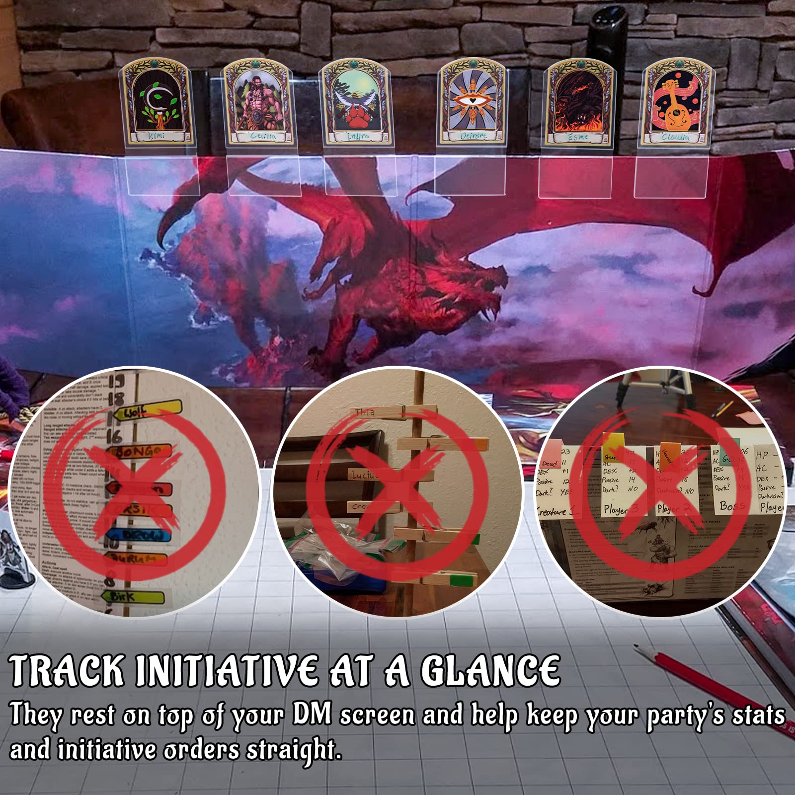 CZYY DND character card insert aiding quick stat checks