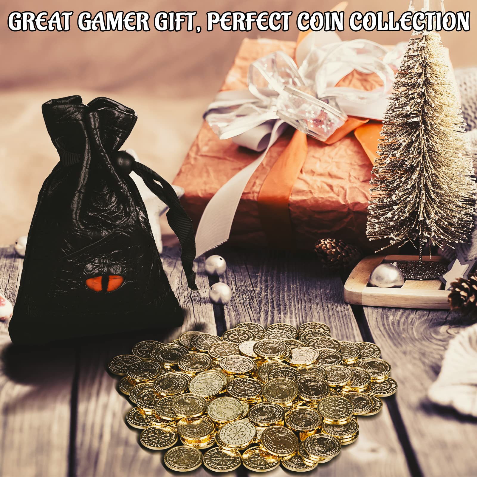 CZYY DND Fantasy Coins on table ready for quick use in RPGs.