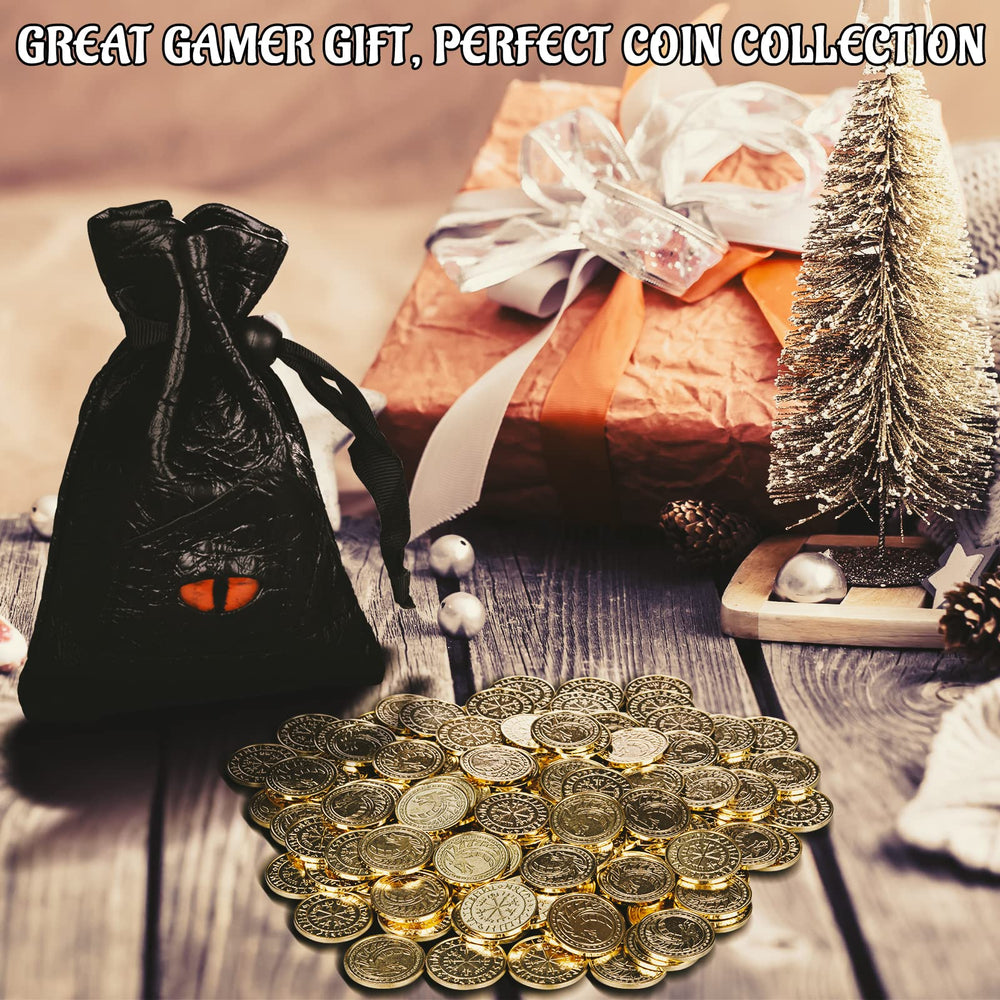 CZYY DND Fantasy Coins on table ready for quick use in RPGs.
