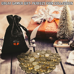 CZYY DND Fantasy Coins on table ready for quick use in RPGs.