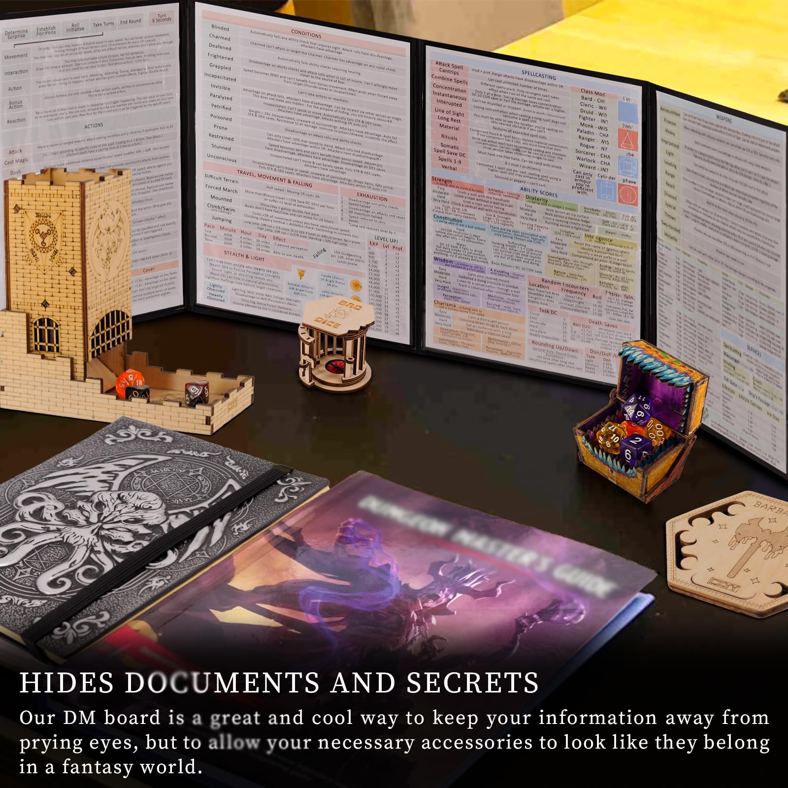 CZYY DND screen mimic artwork on outside enhances dramatic reveals