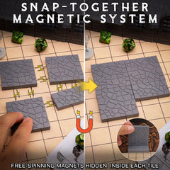 CZYY dungeon tiles double-sided brick and stone texture for dynamic scenes.