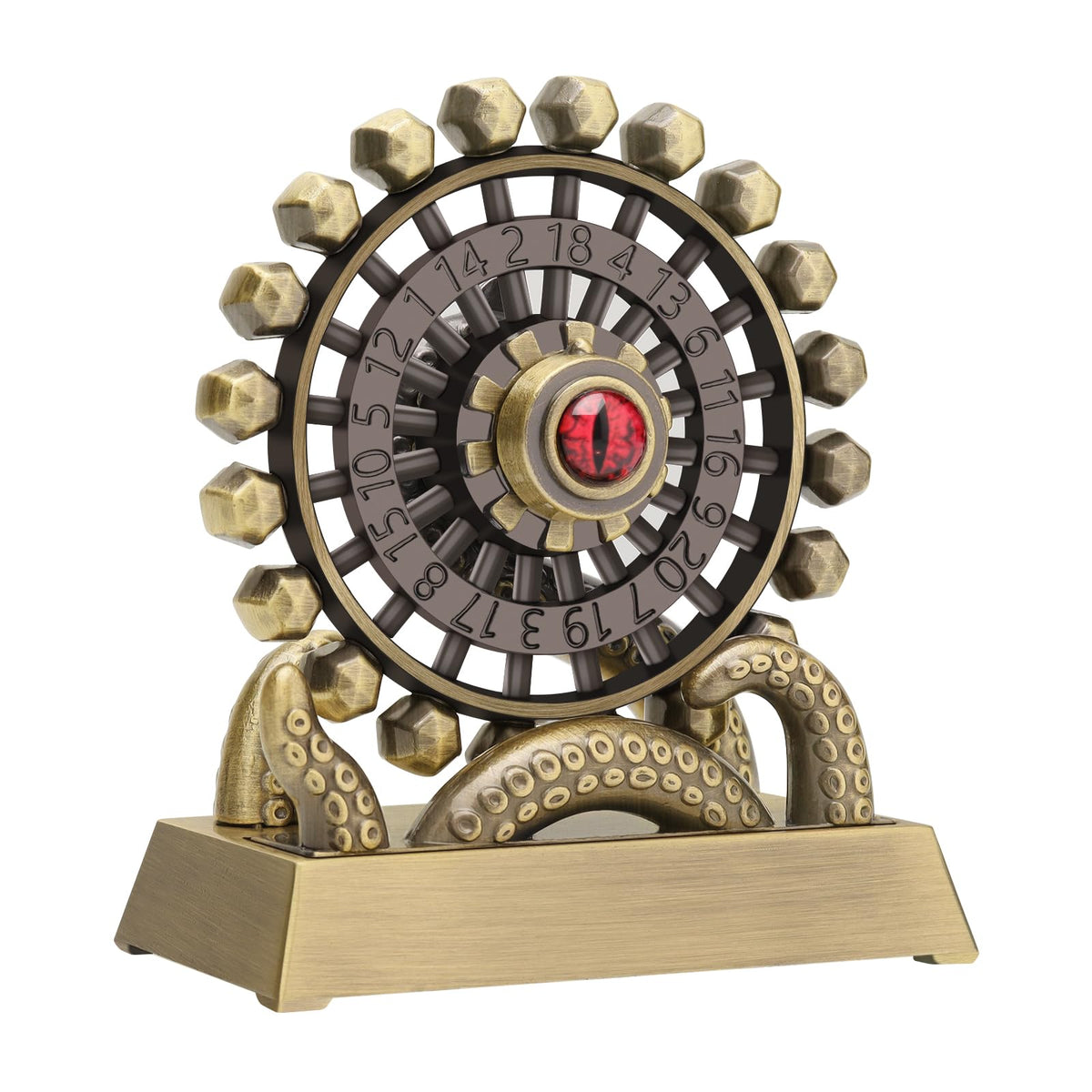 CZYY Ferris Wheel D20 bronze closeup showing tentacle details for immersive play.