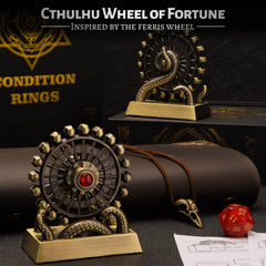 CZYY Ferris Wheel D20 bronze spinning action for discreet fidgeting.