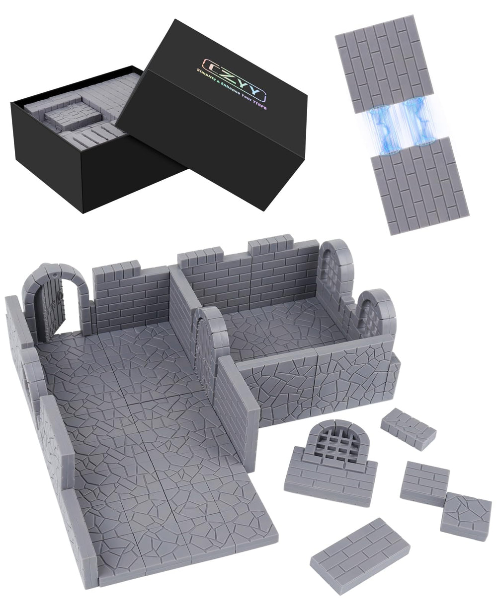 CZYY Magnetic Dungeon Tiles 2x2 interior module for quick, flexible map layout.