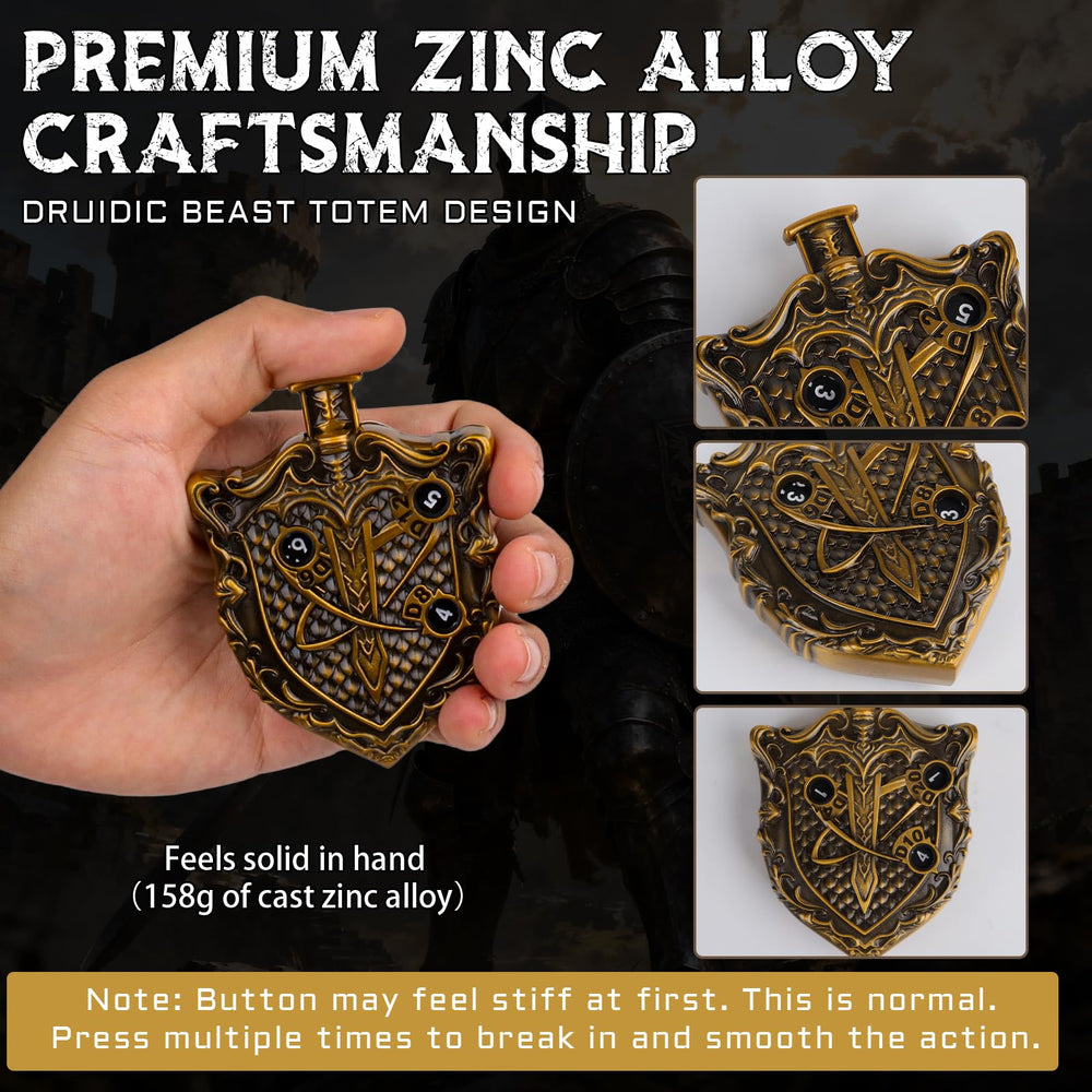 CZYY MinZerTRPG premium leather pouch protects the spinner on the go.