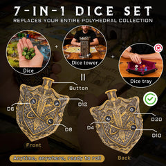 CZYY MinZerTRPG press-to-roll mechanism enables quick, fair spins during sessions.