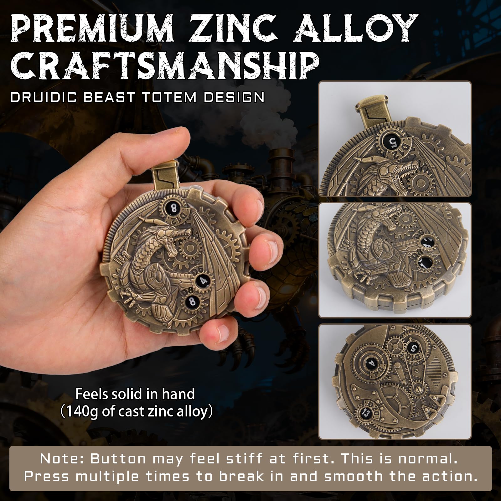 CZYY MinZerTRPG leather pouch protects your dice on the go.