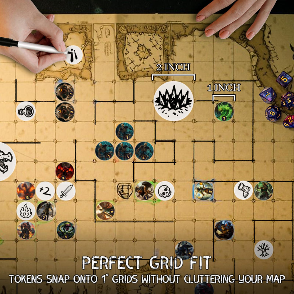 CZYY blank reusable tokens for customizable counters and markers