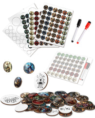 CZYY RPG dry erase token set overview showing 192 pieces for streamlined battlefield management