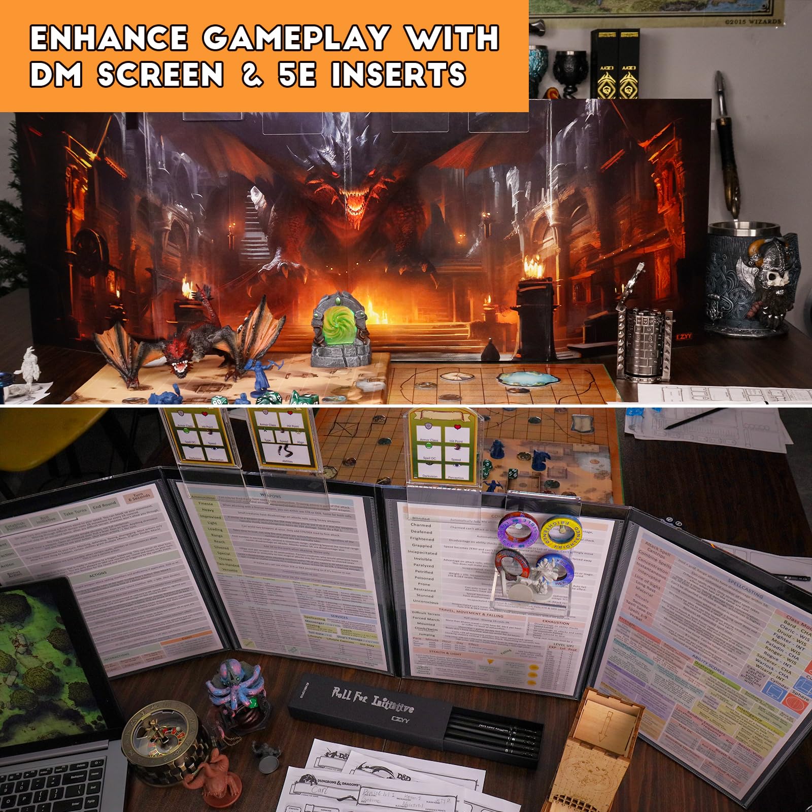 CZYY wet/dry erase compatible surface for fast map updates.