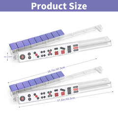 czzwak crystal-clear mahjong rack 4pc showing premium tile visibility