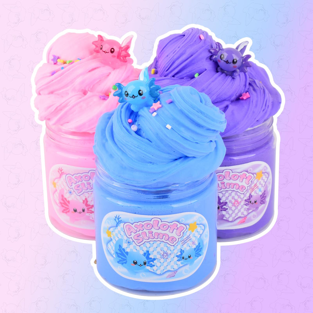 D'ALBA Axolotl Butter Slime airtight storage lid preserves texture.