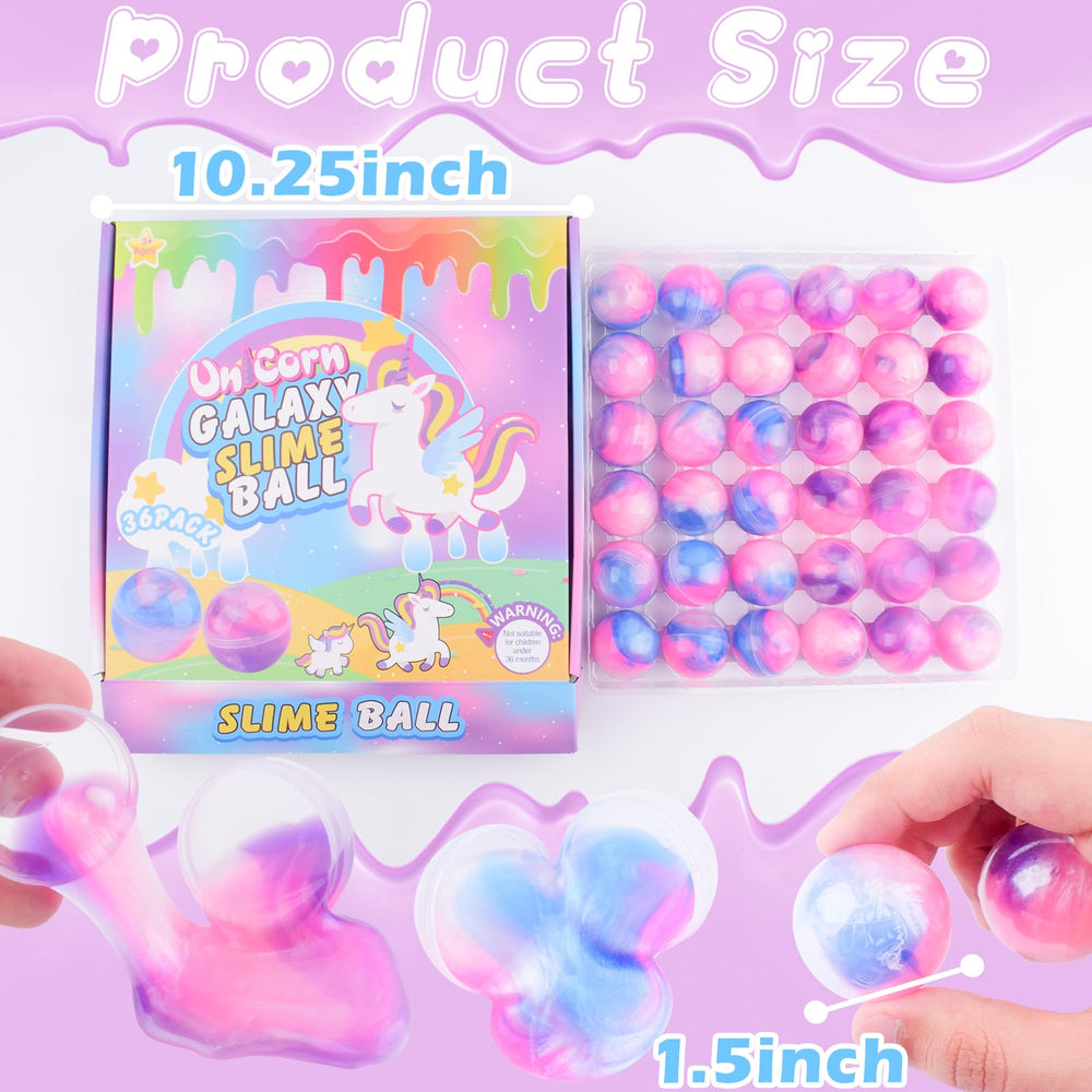 D'ALBA Unicorn Galaxy slime ball educational toy - tactile learning through play