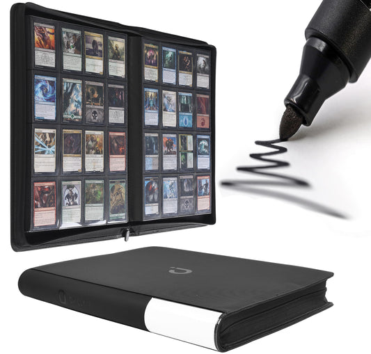 D DACCKIT Card Binder front cover with sturdy 16-pocket layout for easy viewing.
