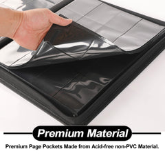 D DACCKIT binder page view demonstrates 64 cards per page at a glance.