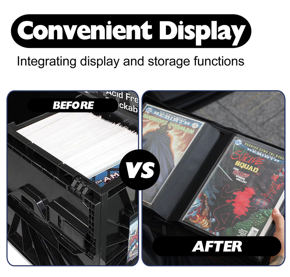 D DACCKIT display-friendly storage solution keeps comics protected and accessible.