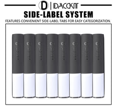D DACCKIT 2000-card capacity illustrated by full-page layout and sleeves.