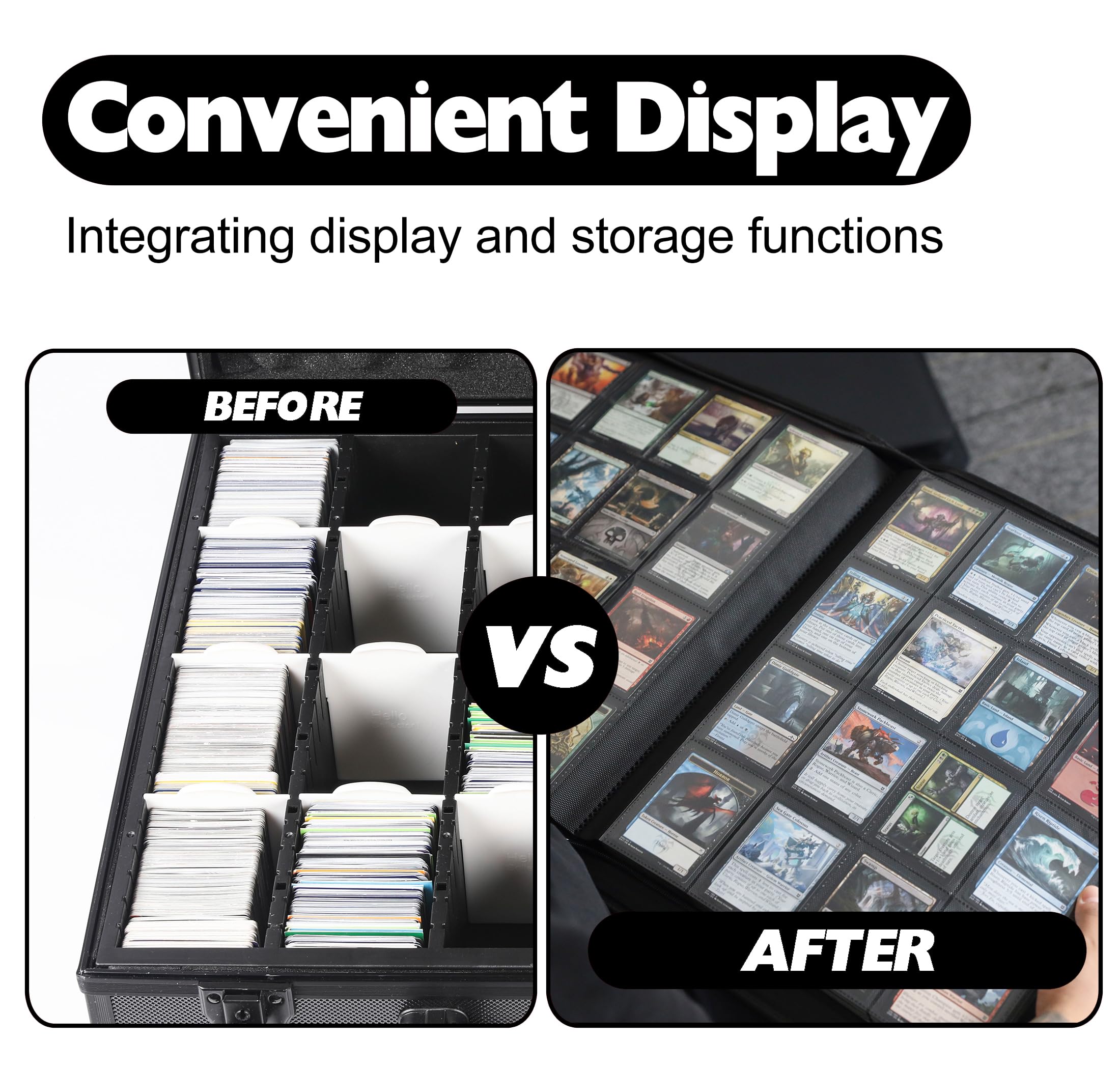D DACCKIT durable black binder shown on a shelf for easy storage.