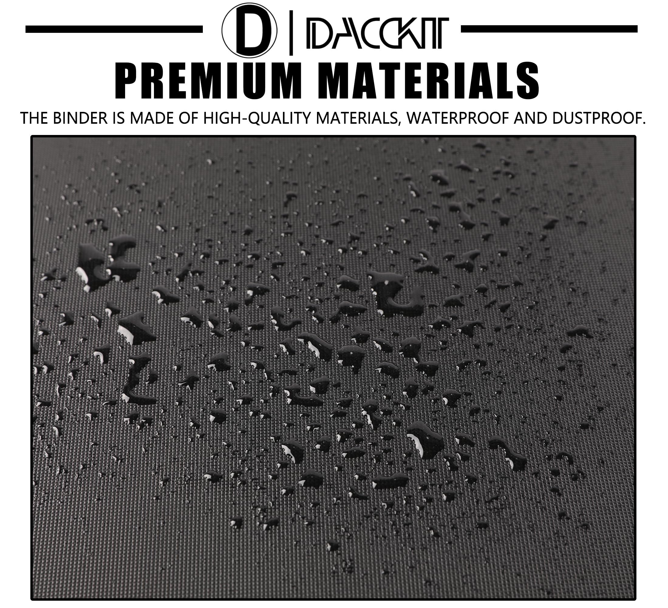 D DACCKIT 20-pocket binder demonstrates reliability and simple reorganization.