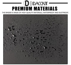 D DACCKIT 20-pocket binder demonstrates reliability and simple reorganization.
