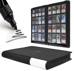 D DACCKIT Premium Card Binder front view with 16-pocket layout for easy organization